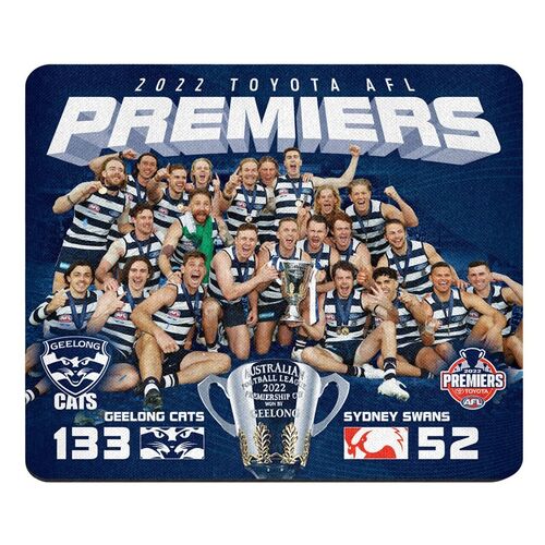 Geelong Cats AFL Premiers 2022 Team Image Mouse Pad Mat P2 *IN STOCK*