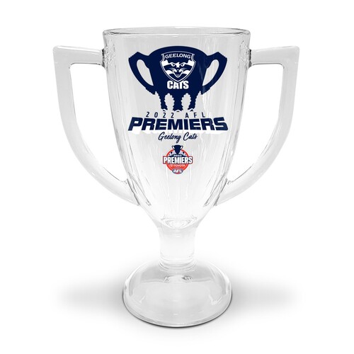 Geelong Cats AFL Premiers 2022 Trophy Glass P2