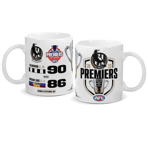 Collingwood Magpies AFL Premiers 2023 Ceramic Coffee Mug Cup P1 
