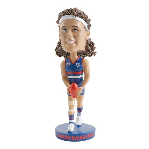 Aaron Naughton Western Bulldogs AFL Bobblehead Collectable 18cm Tall Statue Gift!