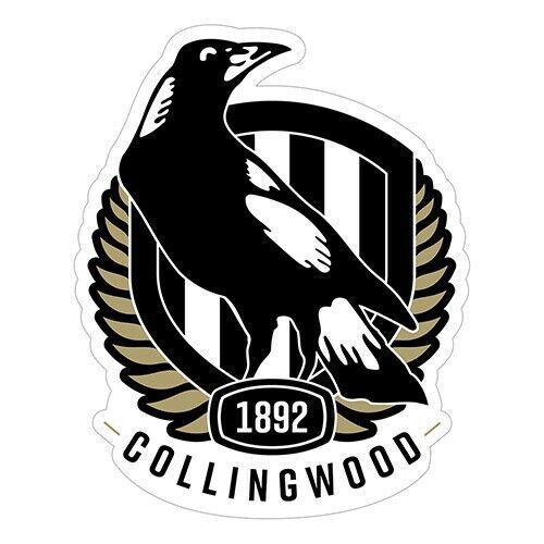 Official AFL Collingwood Magpies Large Team Logo Die Cut Decal Sticker