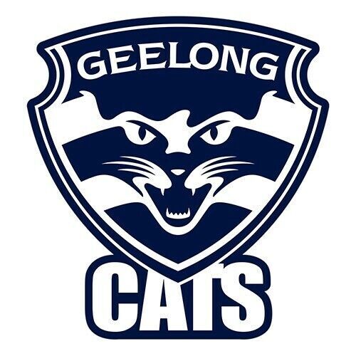 Official AFL Geelong Cats Large Team Logo Die Cut Decal Sticker