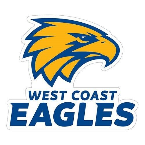 Official AFL West Coast Eagles Large Team Logo Die Cut Decal Sticker