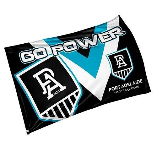 Official AFL Port Adelaide Power Game Day Large Flag 60 x 90 cm (NO STICK/POLE)