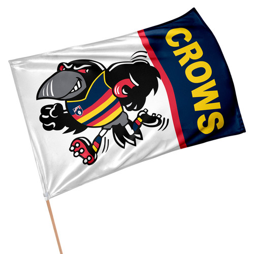 Official AFL Adelaide Crows Retro Game Day Large Flag 60 x 90 cm (NO STICK/FLAG POLE)