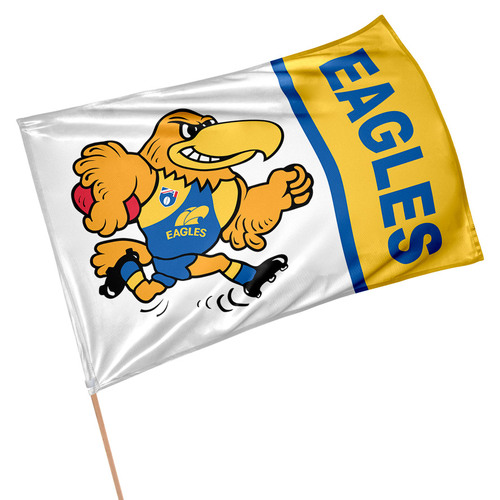 Official AFL West Coast Eagles Retro Game Day Large Flag 60 x 90 cm (NO STICK/FLAG POLE)