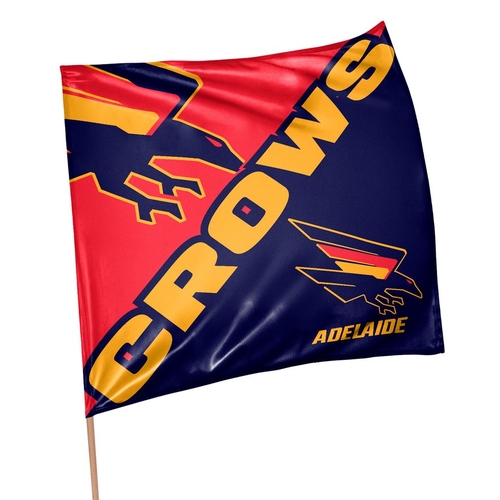 Official AFL Adelaide Crows Game Day Large Flag 70 x 70 cm (NO STICK/FLAG POLE)