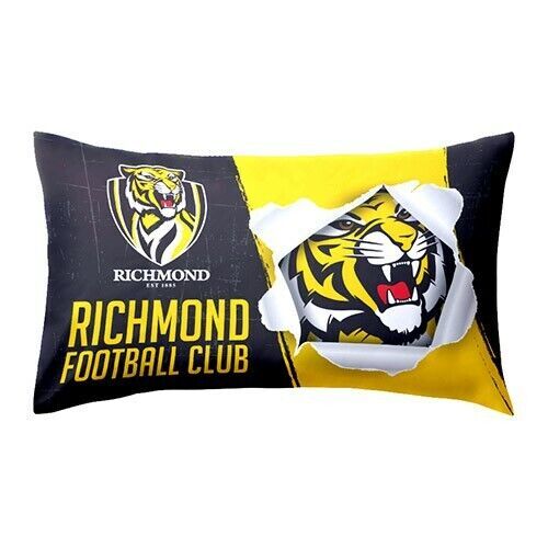 Official AFL Richmond Tigers Bed Double Sided Single Pillowcase Pillow Case