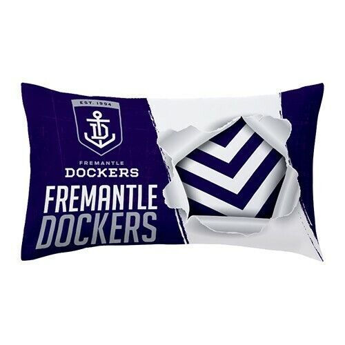 Official AFL Fremantle Dockers Bed Double Sided Single Pillowcase Pillow Case