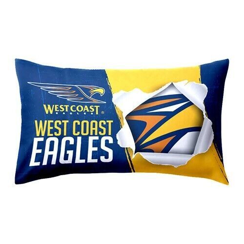 Official AFL West Coast Eagles Bed Double Sided Single Pillowcase Pillow Case