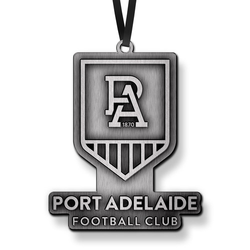 Official AFL Port Adelaide Power 3D Metal Logo Christmas Ornament