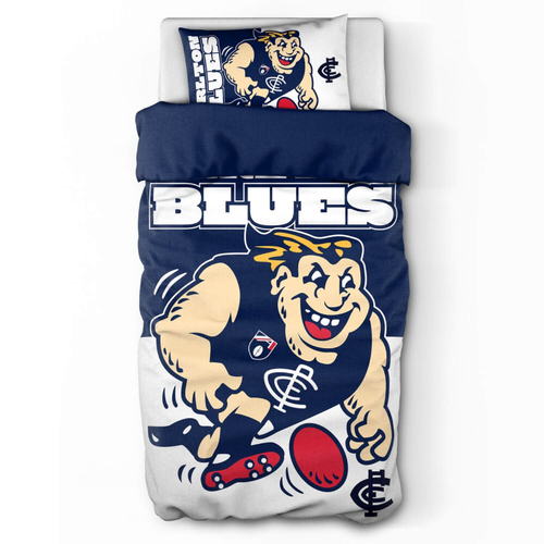 Carlton Blues AFL Team Single Quilt Cover!