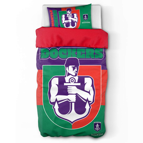 Fremantle Dockers AFL Team Single Quilt Cover!