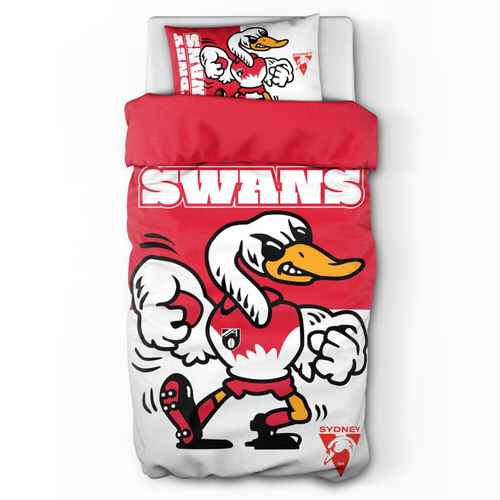 Sydney Swans AFL Team Single Quilt Cover!