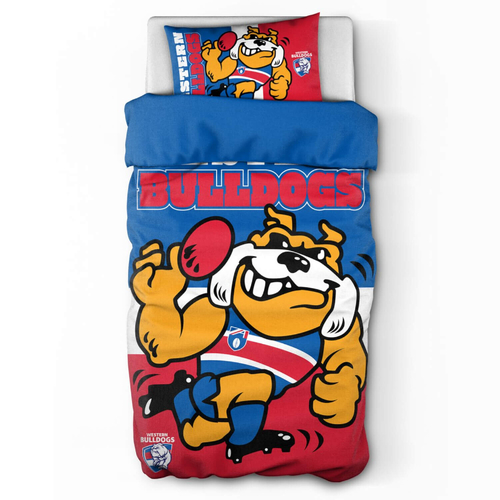 Western Bulldogs AFL Team Single Quilt Cover!