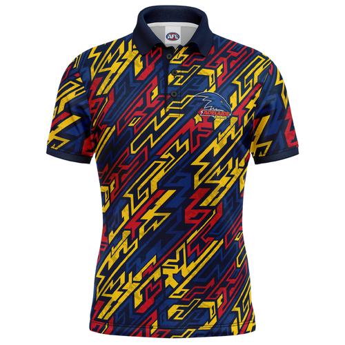 Adelaide Crows AFL 'Par-Tee' Golf Polo T Shirt Sizes S-5XL!