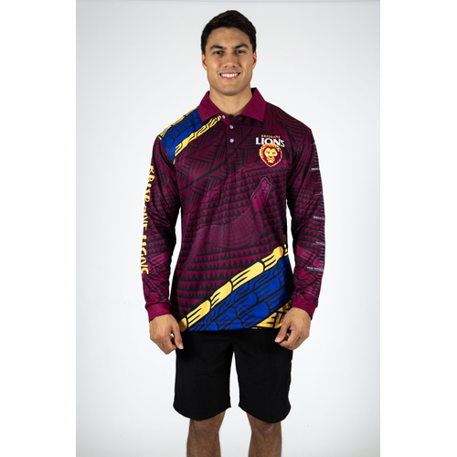 Brisbane Lions AFL 'Koedal' Fishing Shirt Polo Sizes S-5XL!