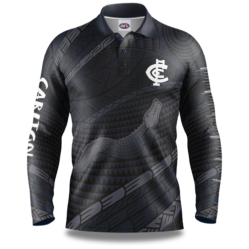 Carlton Blues AFL 'Koedal' Fishing Shirt Polo Sizes S-5XL!