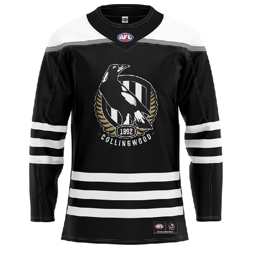 Collingwood Magpies AFL 'Enforcer' Hockey Jersey Sizes S-5XL!