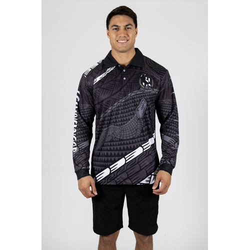 Collingwood Magpies AFL 'Koedal' Fishing Shirt Polo Sizes S-5XL!