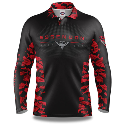 Essendon Bombers AFL 2023 Reef Runner Fishing Shirt Sizes S-5XL!