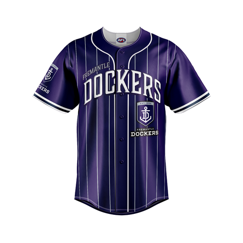 Fremantle Dockers AFL Baseball Jersey Slugger T Shirt Sizes S-5XL!