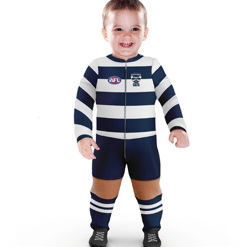 Geelong Cats AFL 2023 Kids Footysuit Sizes 000-2!