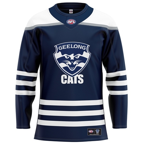 Geelong Cats AFL 'Enforcer' Hockey Jersey Sizes S-5XL!