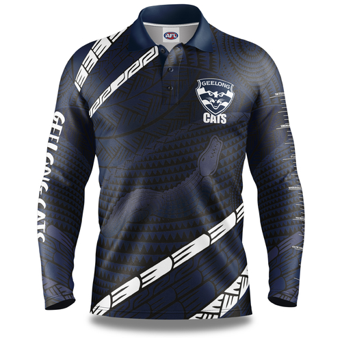 Geelong Cats AFL 'Koedal' Fishing Shirt Polo Sizes S-5XL!