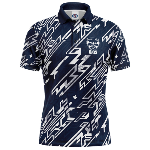 Geelong Cats AFL 'Par-Tee' Golf Polo T Shirt Sizes S-5XL!