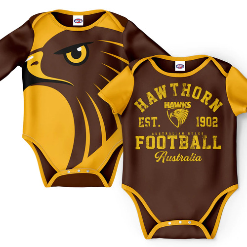 W21 Hawthorn Hawks AFL 2021 Kids Sublimated Hoody Hoodie Sizes 6-14 