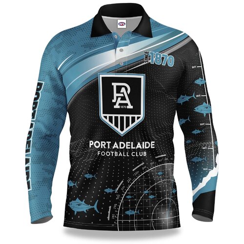 sizes S M AFL Port Adelaide Power Men's Essentials Polo Shirt 