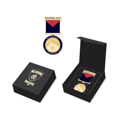 Melbourne Demons AFL Premiers 2021 Medal with Ribbon (Boxed) *PRE-SALE*