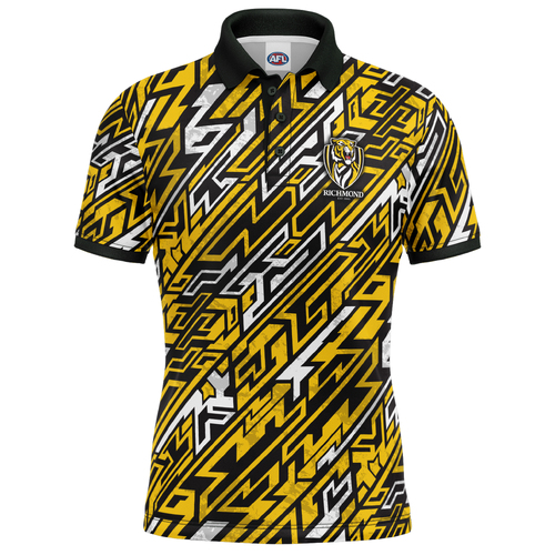 Richmond Tigers AFL 'Par-Tee' Golf Polo T Shirt Sizes S-5XL!