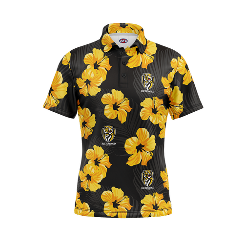 Richmond Tigers AFL Aloha Golf Polo Sizes S-5XL!