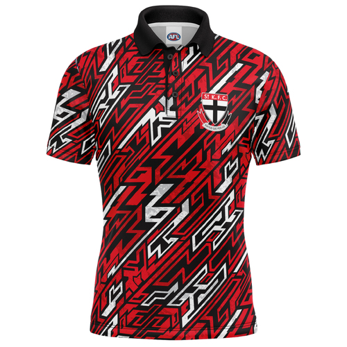 St Kilda Saints AFL 'Par-Tee' Golf Polo T Shirt Sizes S-5XL!