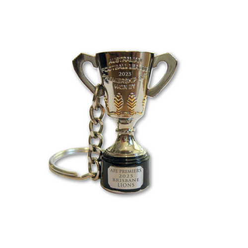 Brisbane Lions AFL 2025 Premiers 3D Trophy Keyring! PRESALE!