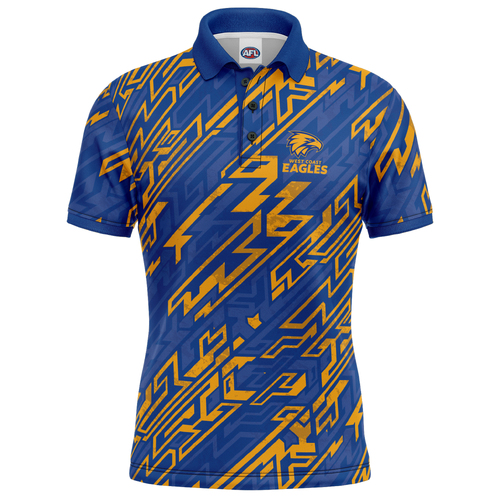 West Coast Eagles AFL 'Par-Tee' Golf Polo T Shirt Sizes S-5XL!