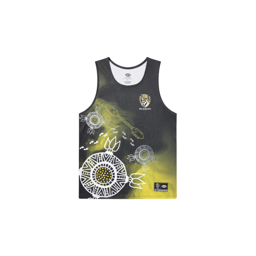 Richmond Tigers AFL Indigenous Training Singlet Sizes S-5XL!