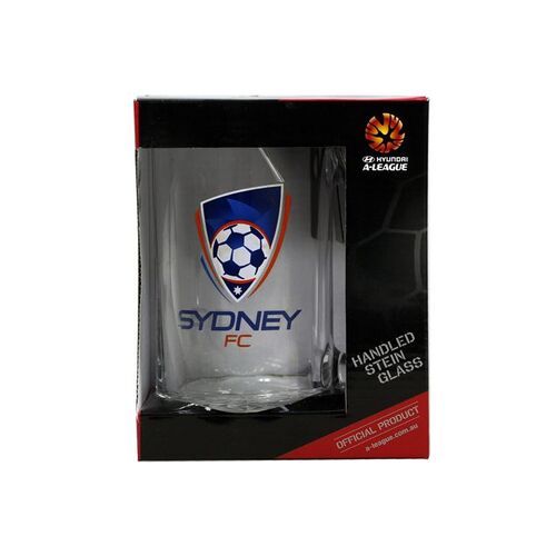 Sydney FC A League Stein Glass with Handle