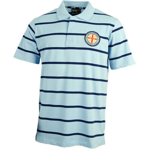 Melbourne City FC Knitted Polo Shirt Size S-5XL! A League Soccer Football! 