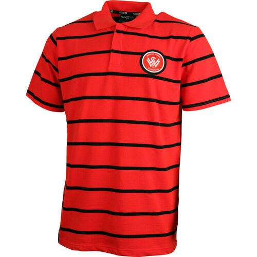 Western Sydney Wanderers FC Knitted Polo Shirt Sizes S-5XL! A League Soccer! 
