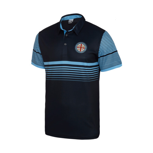 Melbourne City FC 2018 A League Soccer Football Sublimated Polo Shirt Size S-5XL