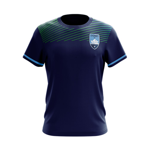 Sydney FC A League Football Geo Squad Training T Shirt Size S-2XL! T9
