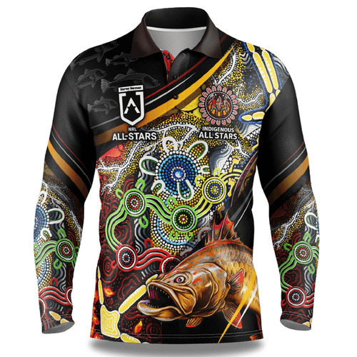 IAS Indigenous All Stars NRL 2021 Fishing Shirt Polo T Shirt Sizes S-5XL!