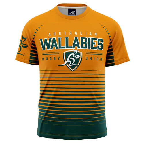 Australian Wallabies ARU Ashtabula Game Time Tee Sizes 1-4!