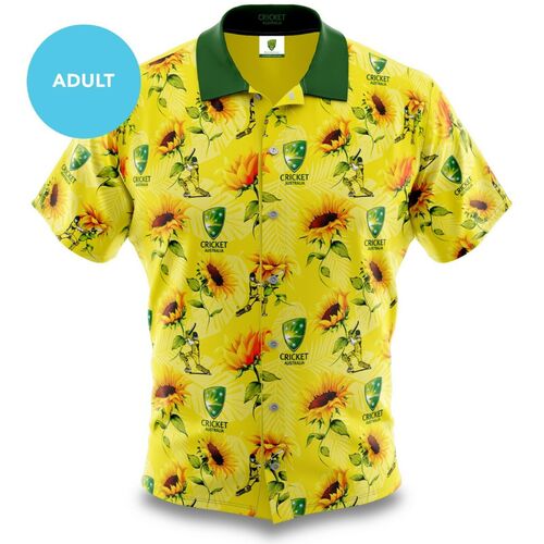 Cricket Australia 2020 Adult Mens Hawaiian Shirt Polo Sizes S-5XL