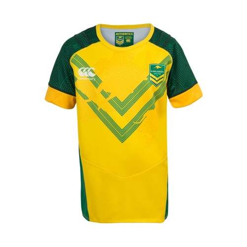 Australian Kangaroos ARL CCC Training Jersey Kids Sizes 6-14!