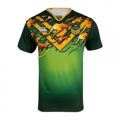 Australian Kangaroos ARL NRL CCC Training Jersey Green Sizes Small ONLY!