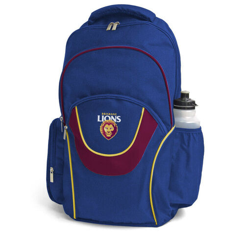 Brisbane Lions AFL Fusion Backpack with 3 Compartments! School Gym Bag! KJAN